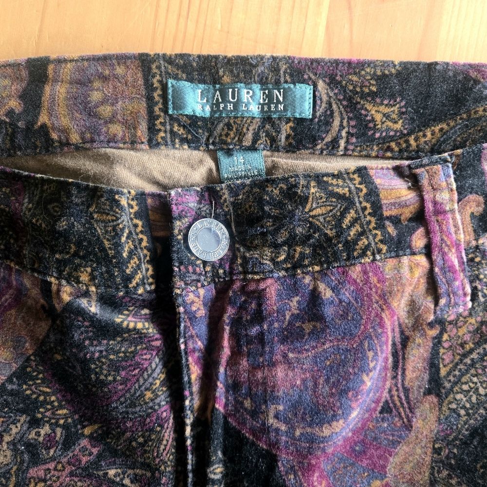 Ralph Lauren Paisley Pants - Picture 2 of 3